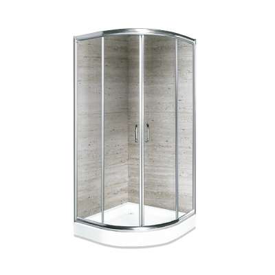 Cheap Price Vintage Simple Bathroom Sanitary Ware Enclosures Stainless Steel Tempered Glass Shower Enclosure