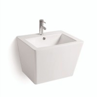 500C chaozhou wall hung half pedestal ceramic hand wash basin with pedestal