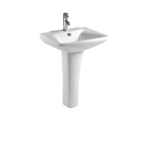 Chaozhou factory white  pedestal basins