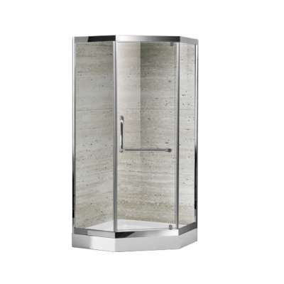 Cheap Bathroom Corner Diamond Glass Shower Enclosure