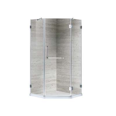 frameless glass shower enclosure