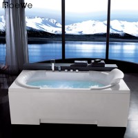 1.8m luxury rectangle massage hot bath tub indoor hydrotherapy whirlpools, acrylic whirlpool bathtubs